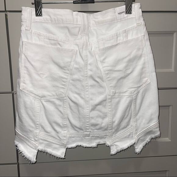 Hudson Jeans Weekender Step Hem Denim Mini Skirt 25 - Picture 3 of 7